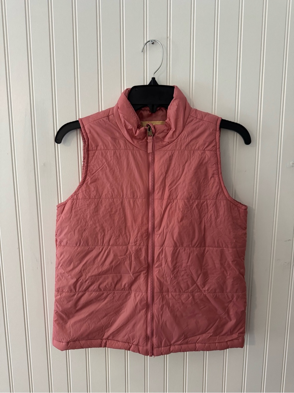 Thereabouts Girls Quilted Coral Pink Puffer Vest